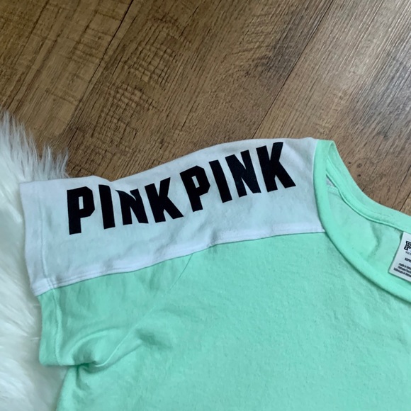 ❌SOLD❌VS PINK Perfect Crew Tee - Picture 4 of 5